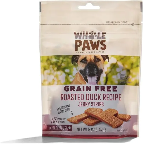 Vista 5 de Whole Paws, Golosinas para perros de cecina sin granos, receta de tocino y manzana, 5 onzas