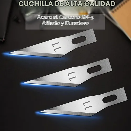 Vista 3 de Jetmore Paquete de 60 Cuchillas Exacto 11, Cuchillas de Cuchillo de Manualidades de Repuesto, Cuchilla Exacto 11, Recambios de Cuchillas