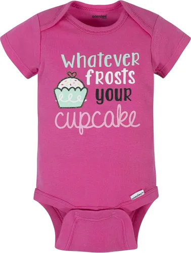 Vista 2 de Onesies Brand baby-girls 8-pack Short Sleeve Mix & Match Bodysuits