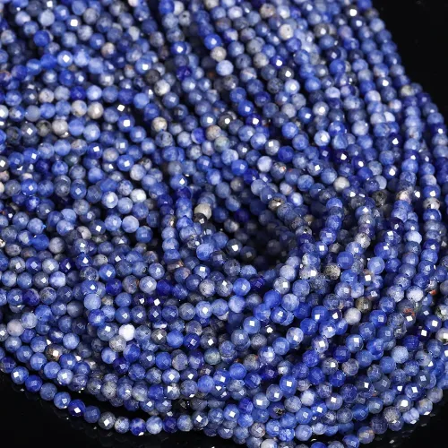 Vista 71 de 180 piezas 2mm Cuentas de piedras preciosas de turquesa africana natural facetada redonda suelta para hacer joyas