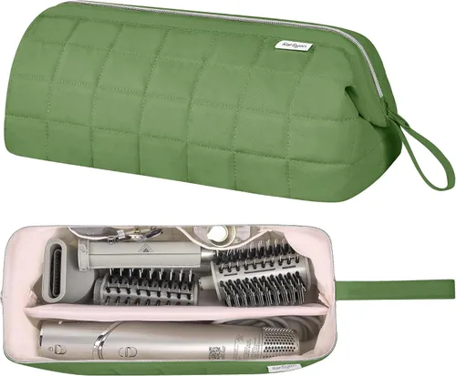 Vista 9 de KarSyon Organizador de Bolsa de Viaje para Herramientas de Cabello para Estuche Dyson Airwrap Soporte Secador de Cabello Shark Flex Style Cepillo