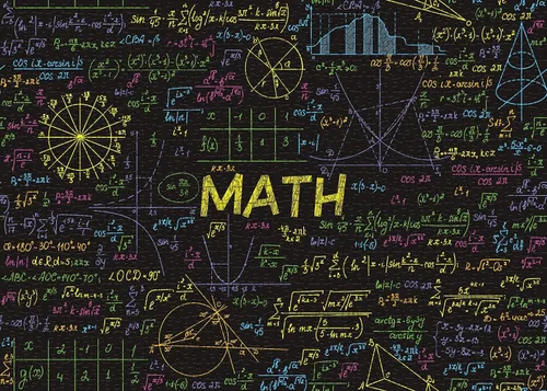 Vista 2 de Rompecabezas de fórmulas matemáticas de 1000 piezas para adultos, rompecabezas imposible difícil, rompecabezas de arte neón, rompecabezas familiar