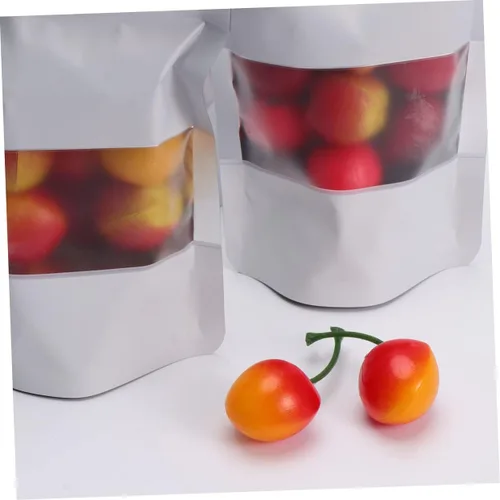Vista 4 de minkissy Almacenamiento reutilizable para alimentos, 100 piezas de aluminio resellable y sellable, perfecto para embalaje, almacenamiento