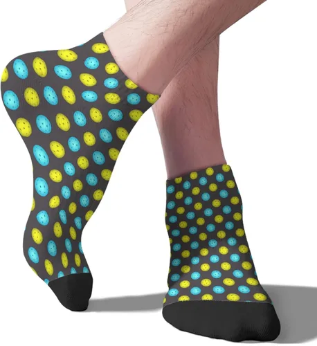 Vista 9 de devor Calcetines de tobillo para hombre, calcetines cortos de algodón para hombre, calcetines de humor para píllebol, Blanco