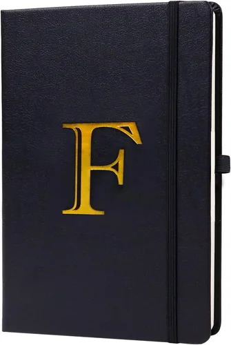 Vista 12 de Cuaderno de negocios para hombres y mujeres, cuaderno A5 con A-Z, cuaderno de papel de escritura de doble cara con divisores, diario de viaje