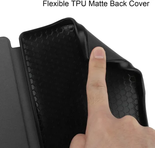 Vista 6 de Kepuch Custer - Carcasa rígida de poliuretano ultrafino para Kobo Nia 2020, color negro