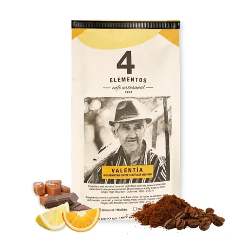 Vista 16 de 4 Elementos Café integral clásico de 12 onzas, tostado medio oscuro, 100% arábica de Colombia, sabor audaz y rico