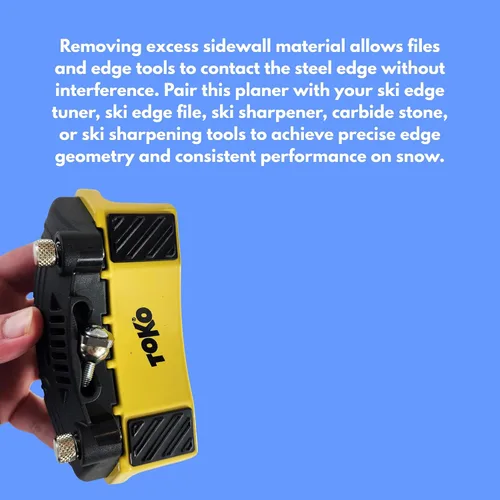 Vista 7 de TOKO Sidewall Planer Pro - Herramienta profesional de corte lateral de esquí para esquí de precisión y snowboard, ajuste de bordes, extracción