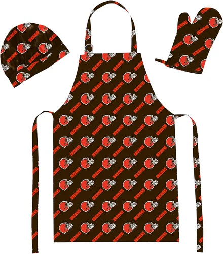 Vista 10 de Northwest NFL unisex-adult 3-piece Apron, Oven Mitt and Chef Hat Set