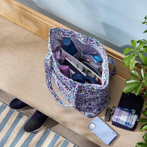 Vista 7 de Bolso tote Vera de algodón para mujer