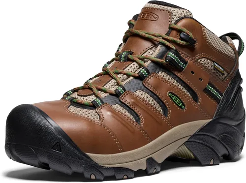 Vista 14 de Botas de trabajo impermeables con puntera de acero de altura media Lansing Mid para hombre, de KEEN Utility Mantillo/Shitake