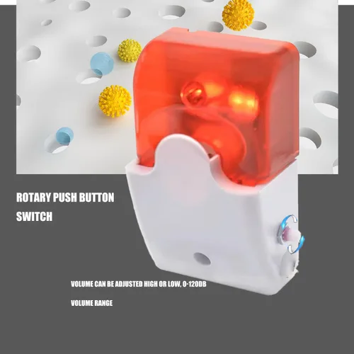 Vista 5 de Alarma de pérdida de corte por corte de falla de energía, alarma de sensor de alarma de sonido y luz con luz de flash, sonido de alarma de sirena