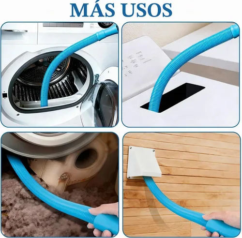 Vista 4 de Kit limpiador de ventilación de secadora de 4 piezas con accesorio