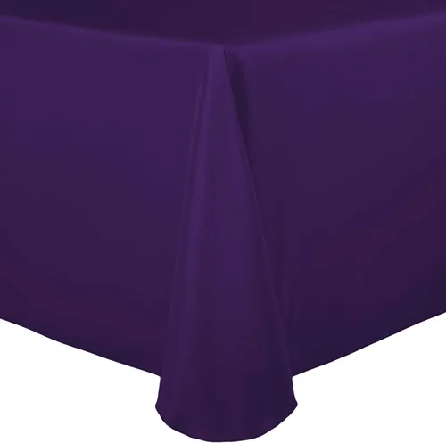 Vista 37 de Ultimate Textile 60 x 102 in Oval Tablecloth Polyester Linen - Machine Washable Stain & Wrinkle Resistant Seamless Design for Dining Events - Aqua