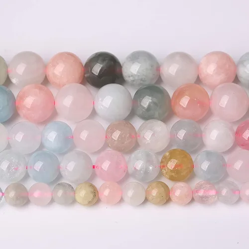 Vista 35 de 45 Cuentas de Piedra Natural de 5⁄16 Pulgadas (8 mm) con Cuentas de Amazonita Azul para Hacer Joyería AAA Redondas Cuentas Sueltas Piedras