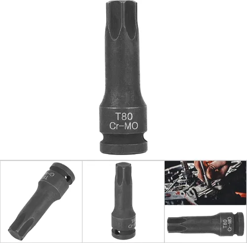 Vista 7 de Kadimendium Adaptador de enchufe de 1/2 pulgada, reductor de impacto, accionamiento de cabeza de estrella, llave de impacto neumática