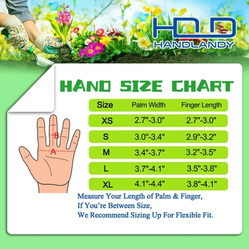 Vista 4 de HANDLANDY Guantes de poda largos para hombres y mujeres, de piel de cerdo, guantes de jardinería de rosas, guantes transpirables y duraderos