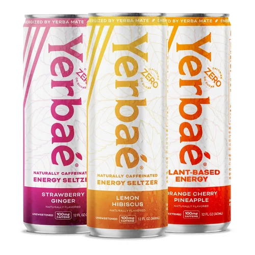 Vista 15 de Yerbae - Agua espumosa mejorada (12 unidades) Energy Yerba Mate 340 ml, lata