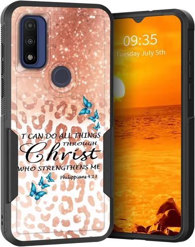 Vista 184 de para Moto G Play 4G 2024, funda de dos capas híbrida resistente y a prueba de golpes, PC duro + silicona suave protectora para Motorola Moto G Play