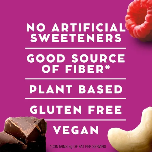 Vista 5 de Larabar Trufa de frambuesa y chocolate, barras de frutas y nueces, sin gluten y veganas, 9.6 onzas, 6 unidades Sin gluten, vegano, sin lácteos