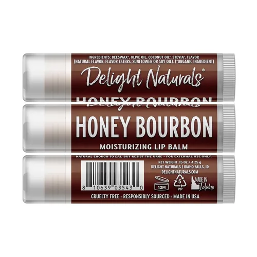 Vista 2 de Delight Naturals Bálsamo labial Honey Bourbon - Tubo único