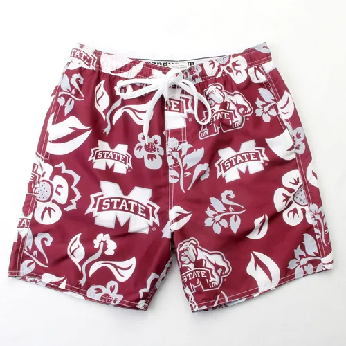 Vista 78 de Wes and Willy NCAA Traje de baño floral para hombre