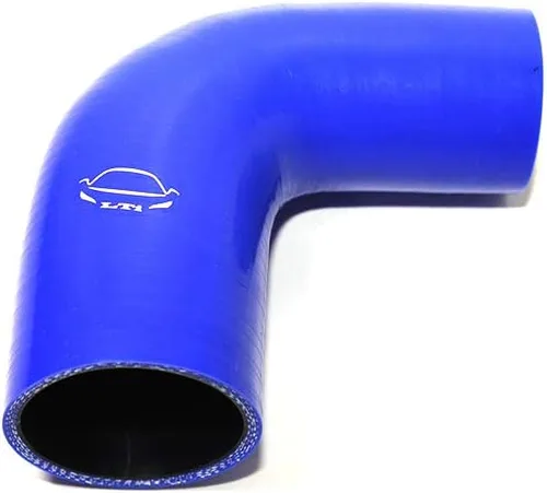 Vista 23 de Manguera de silicona reforzada de 4 capas de alto rendimiento de 2"-2.25" ID codo reductor acoplador de 90 grados para turbo/intercooler/tubería