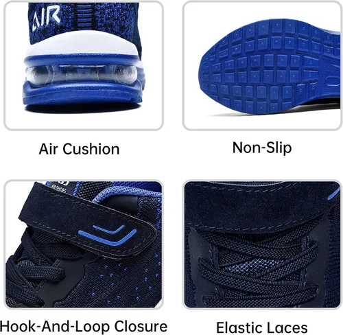 Vista 3 de PERSOUL Air Shoes - Zapatillas para niños y niñas, deportivas, para atletismo, gimnasio, correr