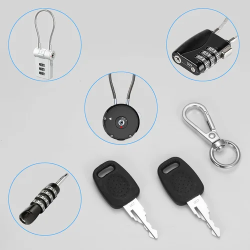 Vista 6 de 2PCS 007 Llave maestra de equipaje, para cerradura de equipaje aprobada por T-S-A, cerradura de equipaje de maleta
