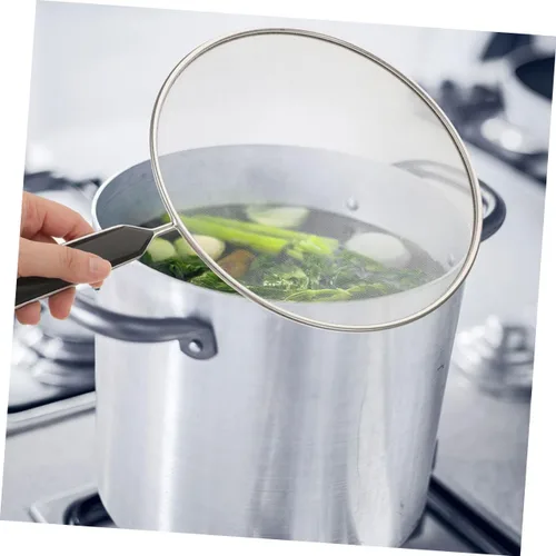Vista 7 de 3 Pcs Stainless Steel Fine Mesh Splatter Screen for Cooking Pan