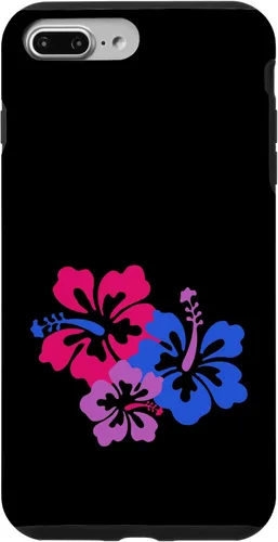 Vista 12 de Bisexual Bi Pride Sutil Hibiscus Flower Hawaii LGBT LGBTQ Funda para iPhone 16