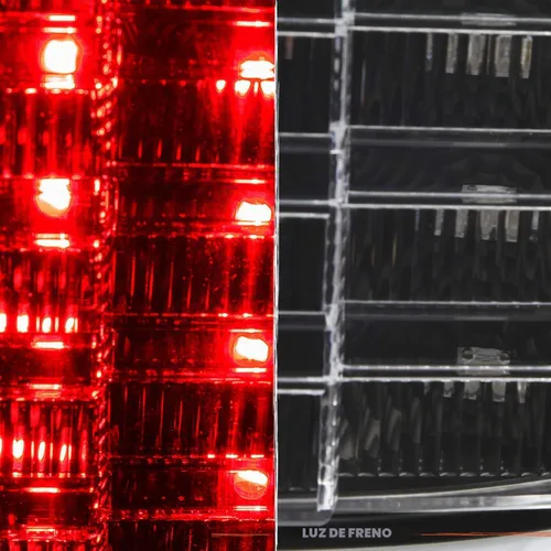 Vista 6 de AKKON - Compatible con Ram 1500 2500 3500 Pickup Lumiled LED tipo C [barra de tubo C] par de repuesto de luces traseras negras izquierda + derecha