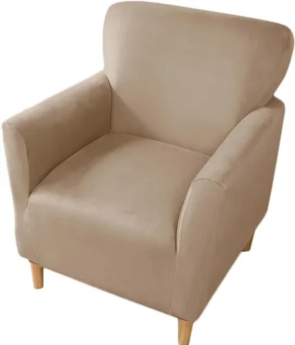 Vista 22 de XMAYODS Funda elástica para silla de club, fundas para silla de bañera, funda suave para sillón, protector de muebles extraíble, funda para silla