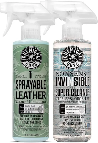 Vista 11 de Chemical Guys Limpiador y acondicionador de cuero pulverizable en uno – Limpia, acondiciona y protege el cuero, vinilo, imitación y más, seguro