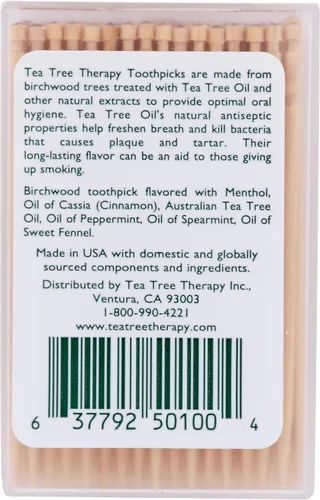Vista 2 de Palillos con saber a té y menta de Tea Tree Therapy, Paquete de 212, Árbol de té, 12, 12
