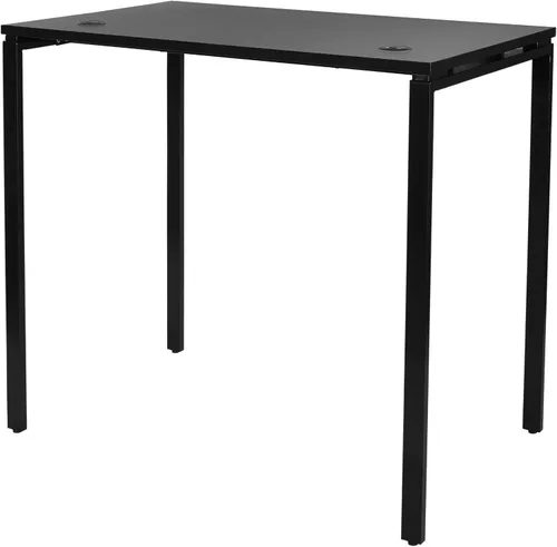 Vista 6 de OSP Home Furnishings Prado - Escritorio para oficina en casa, 48 pulgadas, 42 pulgadas, 48 pulgadas de ancho x 42 pulgadas de alto, color negro
