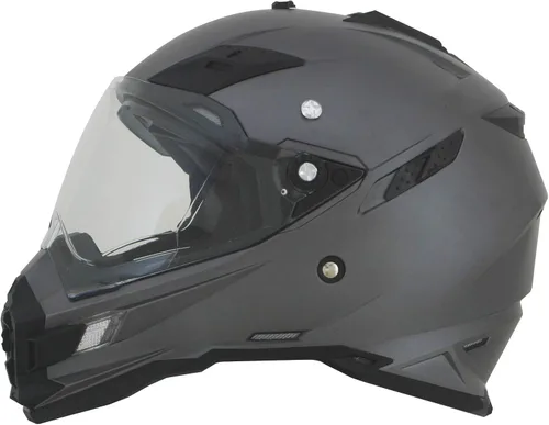 Vista 2 de GMAX FX-41DS - Casco de motocicleta unisex para adultos, estilo de máscara completa, M, Gris escarcha