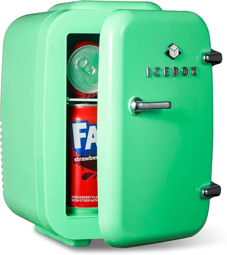 Vista 10 de ICEBOX IBMF4BLS - Mini refrigerador para dormitorio, refrigerador para el cuidado de la piel, enfriador portátil y calentador para maquillaje