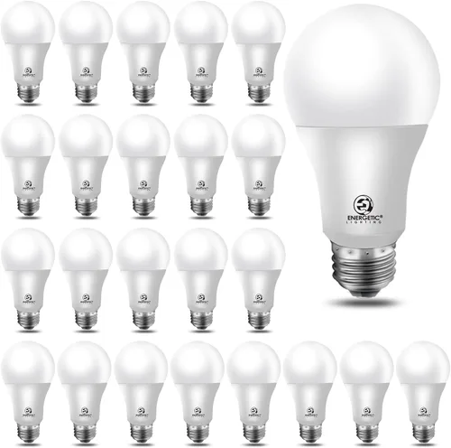 Vista 10 de ENERGETIC SMARTER LIGHTING Bombilla LED A19 equivalente a 40 W, blanco suave 2700 K, certificación UL, base estándar E26, bombilla LED no regulable