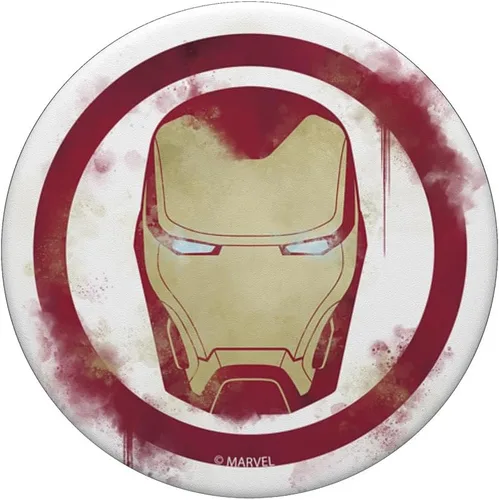Vista 3 de Marvel Avengers Endgame Iron Man Spray Paint Logo - PopSockets Grip and Stand for Phones and Tablets