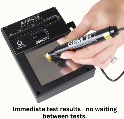 Vista 12 de GemOro Auracle Analyzer Gold Tester Probador electrónico compacto portátil y preciso de oro y platino de alto quilates Herramienta de joyería