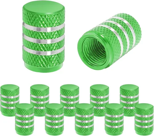 Vista 11 de 12 PCS tapones para válvulas de neumáticos de automóvil, tapas herméticas, universales para automóviles, bicicletas, motocicletas, SUV, accesorios