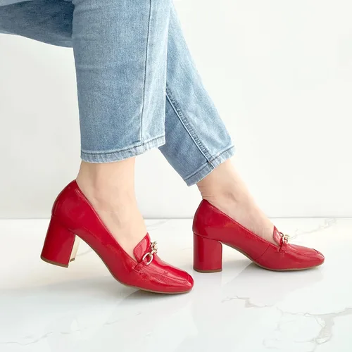 Vista 7 de JENN ARDOR Mocasines de tacón para mujer tacones de bloque, puntera cerrada, sin cordones, tacón medio de 2.5 pulgadas, zapatos de vestir y casuales