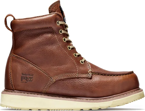 Vista 5 de Timberland PRO PRO - Botas de trabajo industriales con cuña de 6 pulgadas para hombre, Marrón Óxido