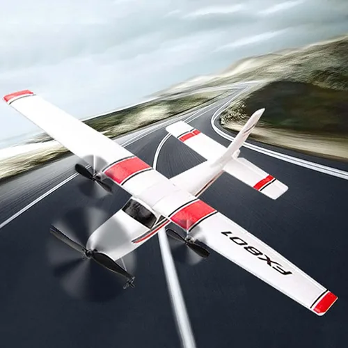 Vista 2 de GoolRC Avión RC, avión de control remoto de 2.4 GHz, avión de control remoto de 2 canales, planeador de espuma EPP, avión RC fácil de volar