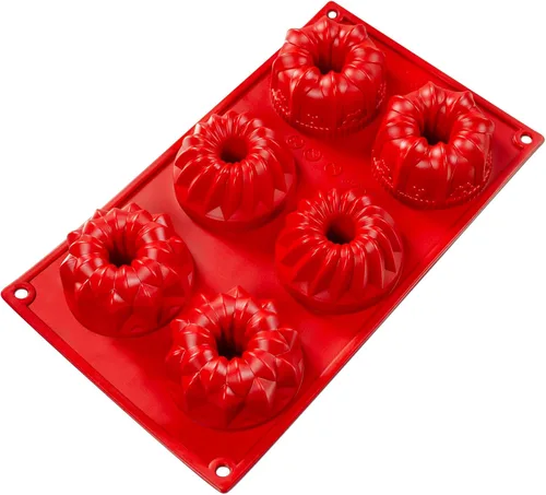 Vista 15 de Fat Daddio's - Utensilios de silicona para hornear, 8 cavidades Baba (3.1 oz)