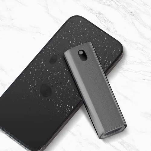 Vista 8 de YTT Limpiador de pantalla, todo en uno spray y paño limpiador, con carcasa protectora transparente para todas las pantallas de teléfonos, portátiles