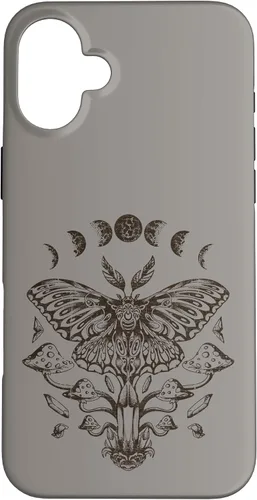 Vista 23 de Fairy Grunge Fairycore Aesthetic Goth Luna Moth Mushroom Case for iPhone 17