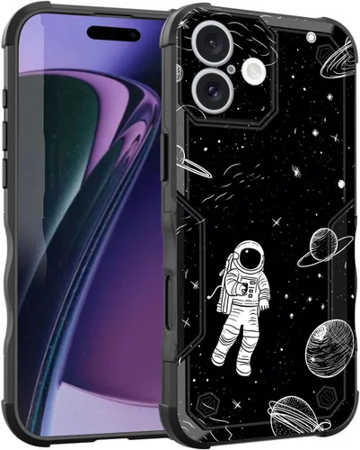 Vista 190 de Funda para iPhone Air, [doble capa] [protección contra caídas de grado militar de 10 pies] Funda resistente a prueba de golpes para iPhone Air