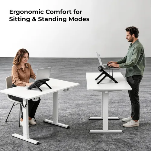 Vista 15 de ergounion Adjustable Laptop Stand for Desk, Ergonomic Riser for 10-17" Lap